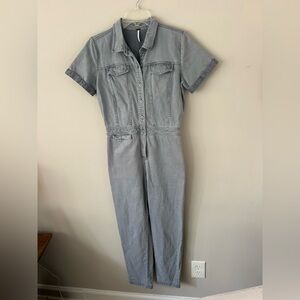 EUC Gray Denim Jumpsuit Small - YFB Brand